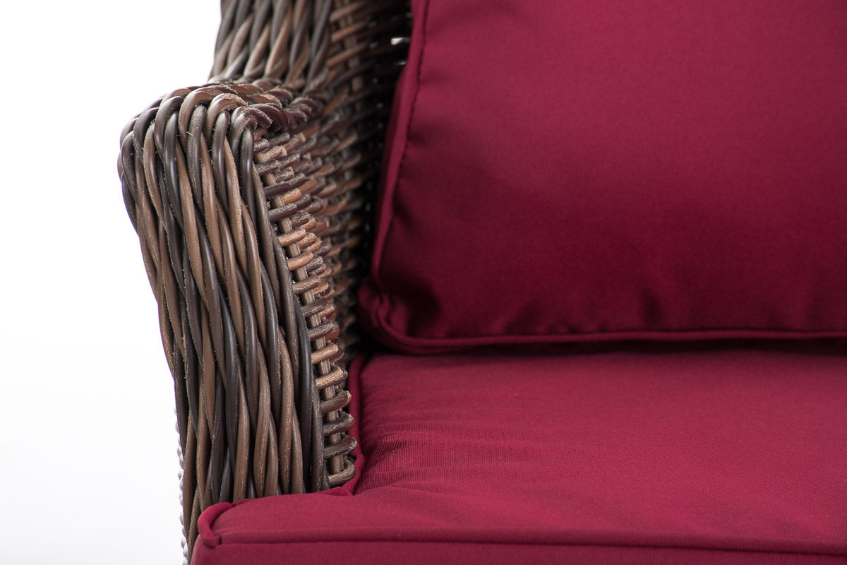 Fauteuil Jardin robijnrood (5)