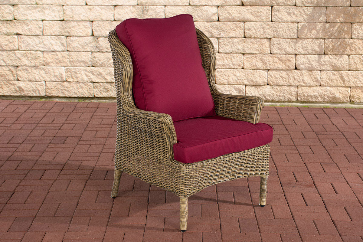 Fauteuil Jardin robijnrood (10)