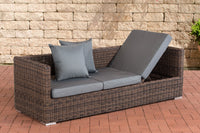 Loungebank Solano 5mm ijzergrijs