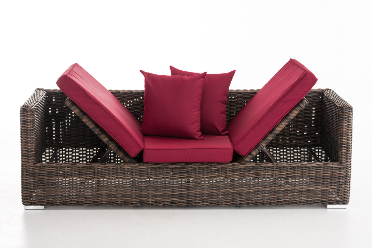 Loungebank Solano 5mm robijnrood (3)