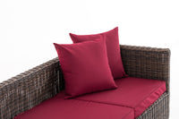 Loungebank Solano 5mm robijnrood (5)