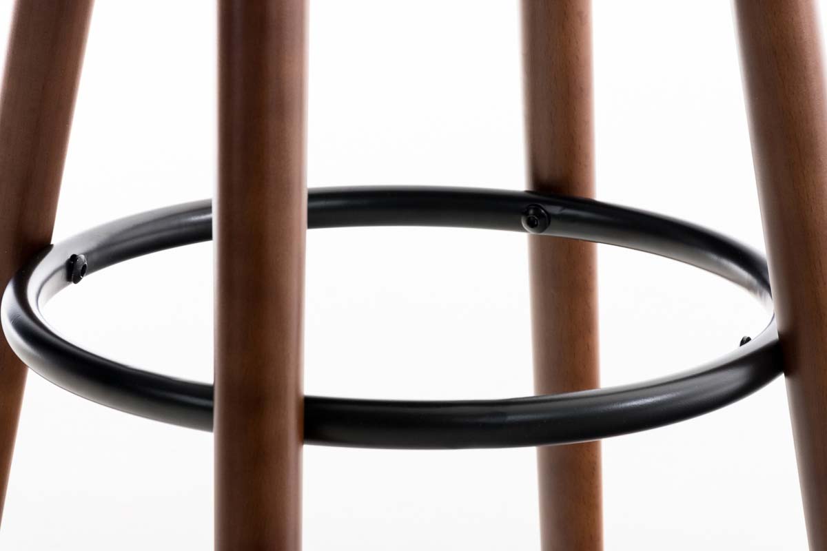 Barkruk Karl stof walnoot