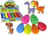 Uitkomend magisch dinosaurus-ei groeiend 6 cm kleuren