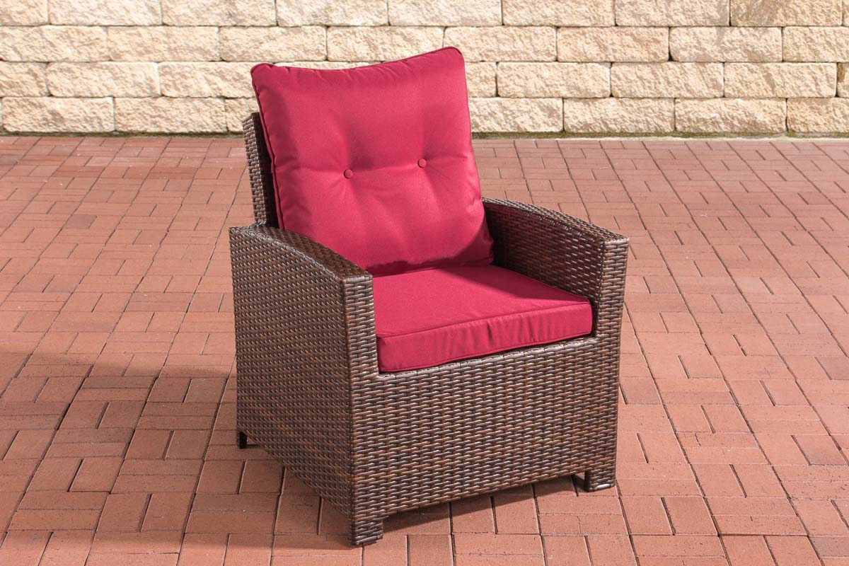 Fauteuil Fisolo robijnrood (7)
