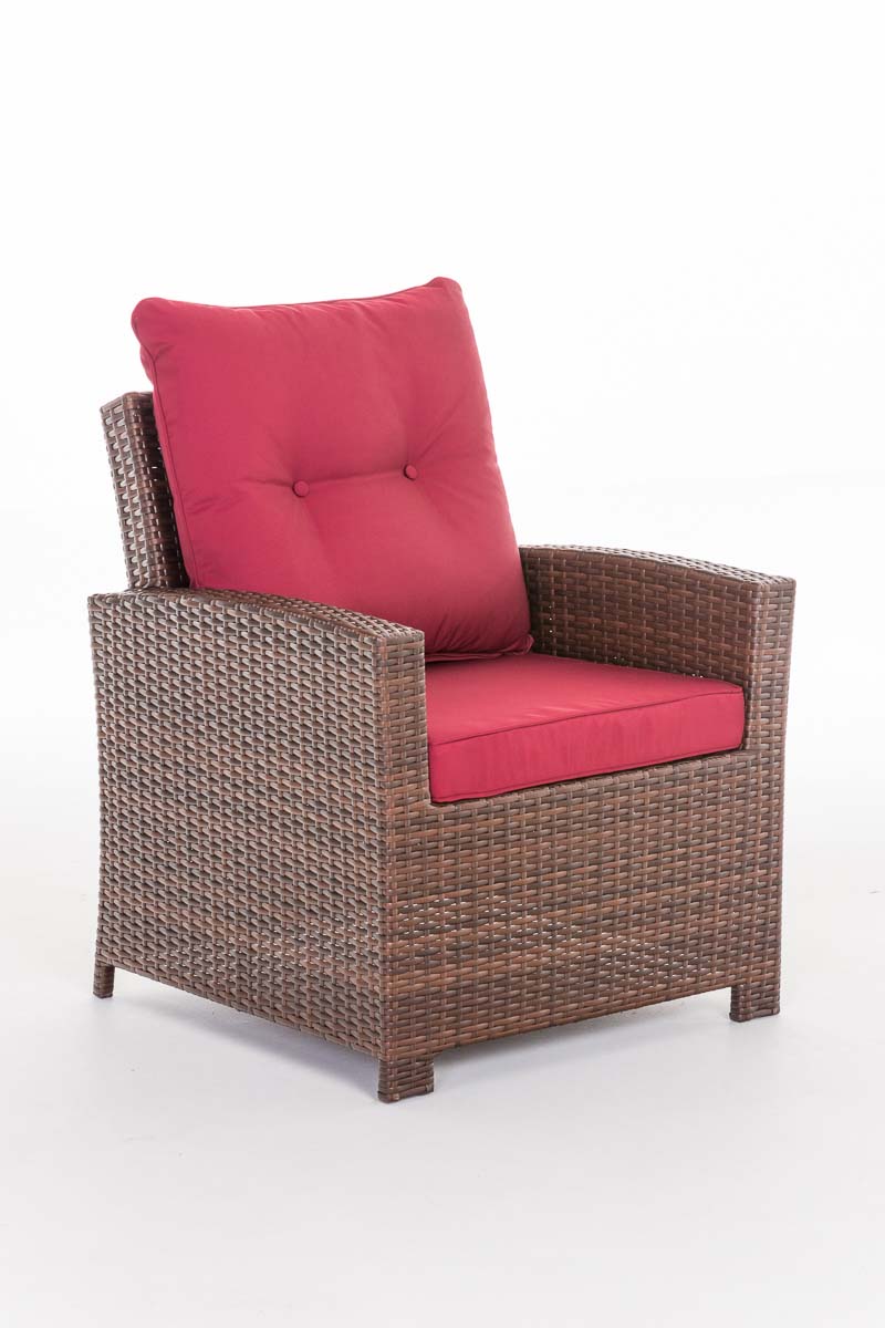 Fauteuil Fisolo robijnrood (8)