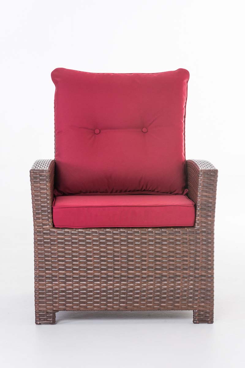 Fauteuil Fisolo robijnrood (9)