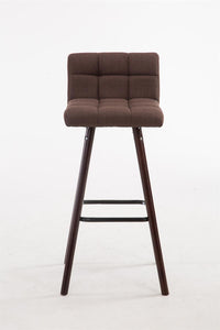 Barkruk Lincoln V2 stof walnoot (2)