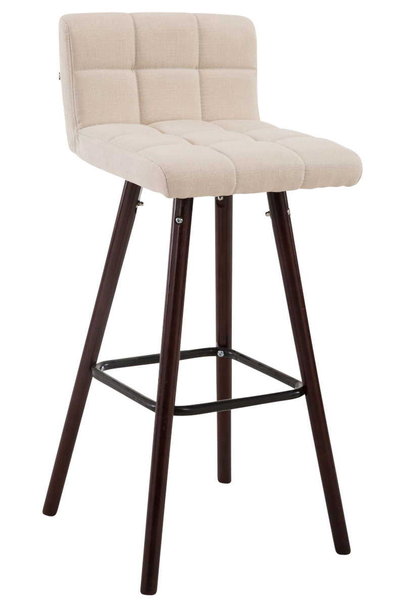 Barkruk Lincoln V2 stof walnoot (4)