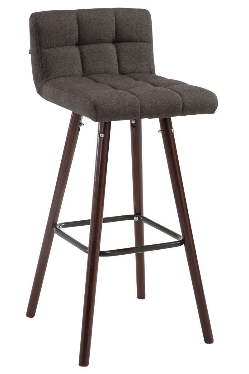 Barkruk Lincoln V2 stof walnoot (7)