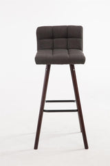 Barkruk Lincoln V2 stof walnoot (8)
