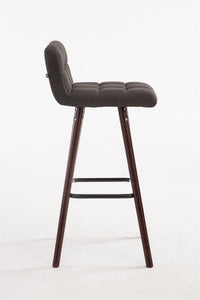 Barkruk Lincoln V2 stof walnoot (9)