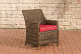 6-delige set stoelen Sandnes robijnrood
