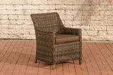 6-delige set stoelen Sandnes terrabruin