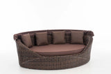 Zonne-eiland Cancun rond rattan terrabruin (3)