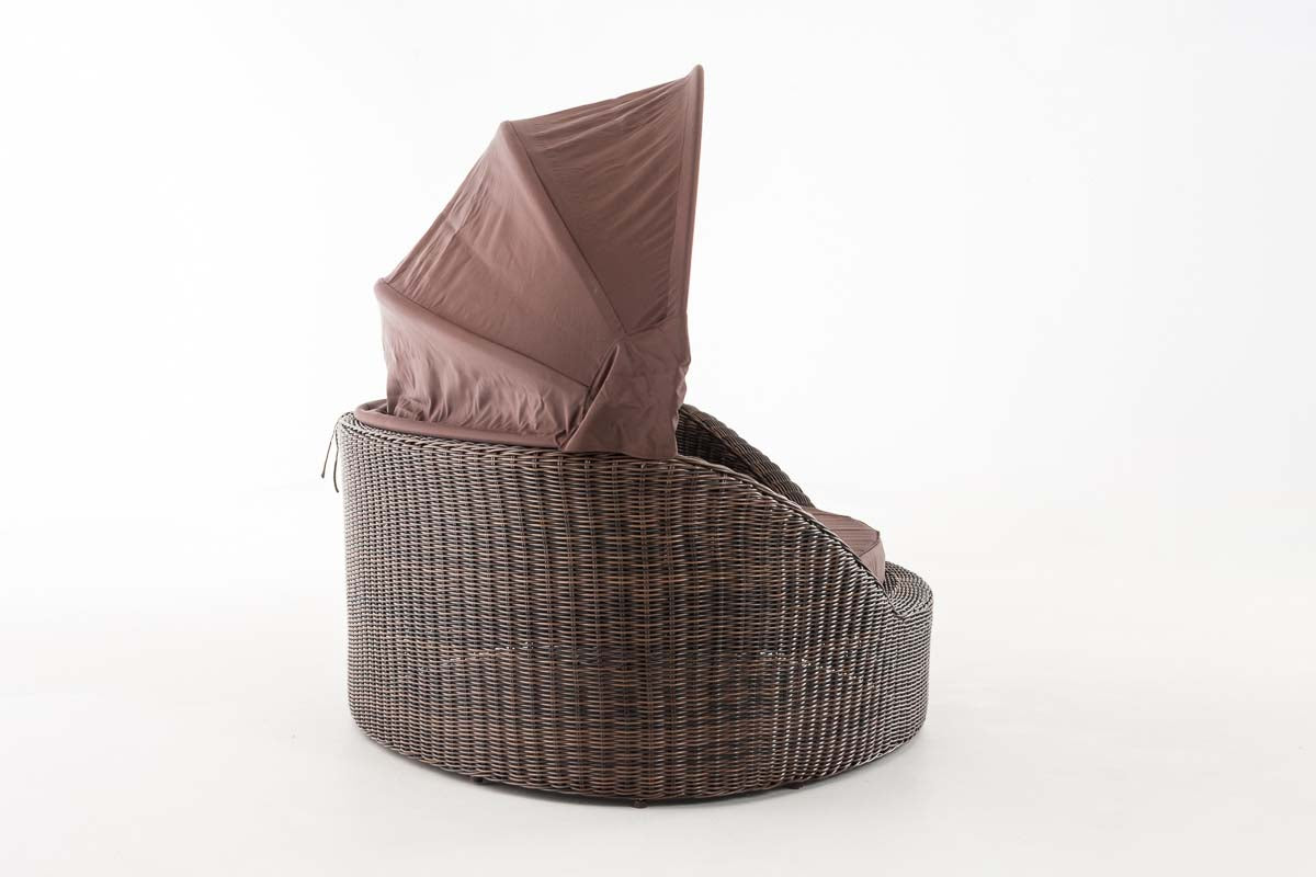 Zonne-eiland Cancun rond rattan terrabruin (4)