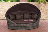 Zonne-eiland Cancun rond rattan terrabruin (9)