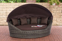 Zonne-eiland Cancun rond rattan terrabruin (9)