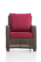 Fauteuil San Fernando robijnrood (2)