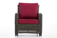 Fauteuil San Fernando robijnrood (7)
