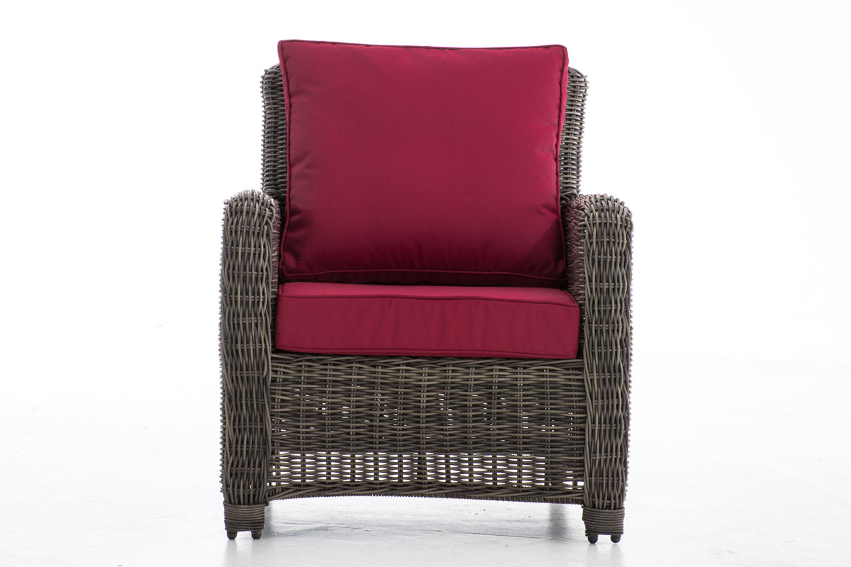 Fauteuil San Fernando robijnrood (7)
