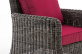 Fauteuil San Fernando robijnrood (8)