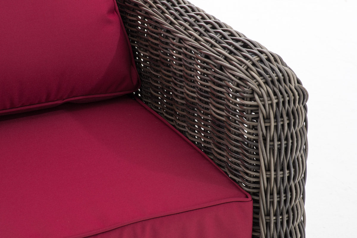 Fauteuil San Fernando robijnrood (9)