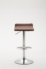 Barkruk Dyn V2 kunstleer chroom (6)