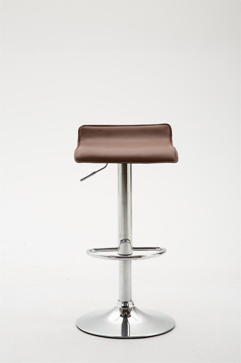 Barkruk Dyn V2 kunstleer chroom (6)