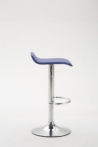 Barkruk Dyn V2 kunstleer chroom (3)
