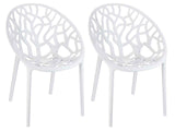 2-delige set stapelstoelen CRYSTAL