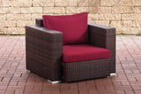 Fauteuil Provence / Sunset robijnrood