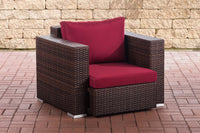 Fauteuil Provence / Sunset robijnrood