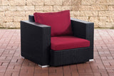 Fauteuil Provence / Sunset robijnrood (7)