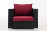 Fauteuil Provence / Sunset robijnrood (9)