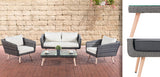 Lounge-set Trosa plat rotan ijsgrijs 45 cm (lichtbruin)