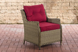 Fauteuil Pandora robijnrood (3)