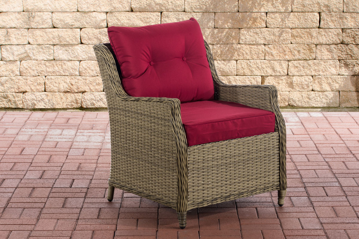 Fauteuil Pandora robijnrood (3)
