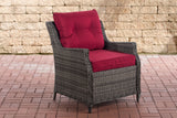 Fauteuil Pandora robijnrood (2)