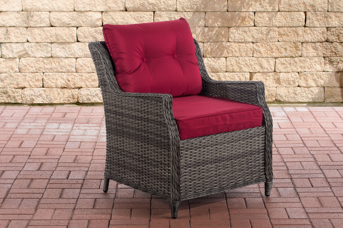 Fauteuil Pandora robijnrood (2)