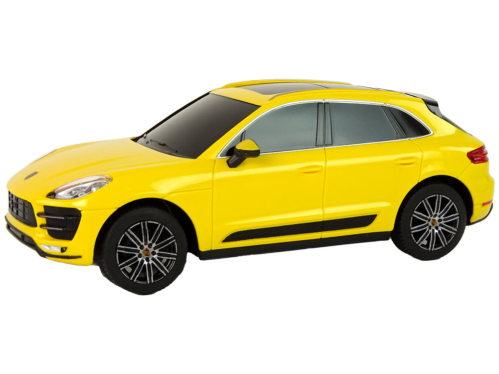R/C Porsche Macan Turbo auto 1:24 Rastar geel (2)