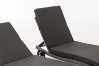 Set ligbedden Elba antraciet (8)