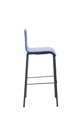 Barkruk Kado kunstleer Square plat zwart (3)