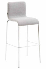 Barkruk Kado stof rond plat chroom (10)
