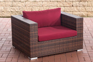 Fauteuil Casablanca robijnrood
