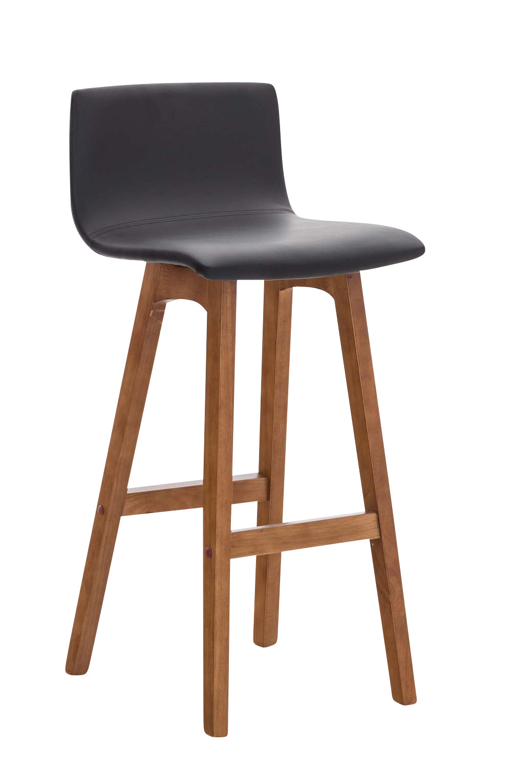 Set van 2 barstoelen Taunus kunstleder walnoot (7)