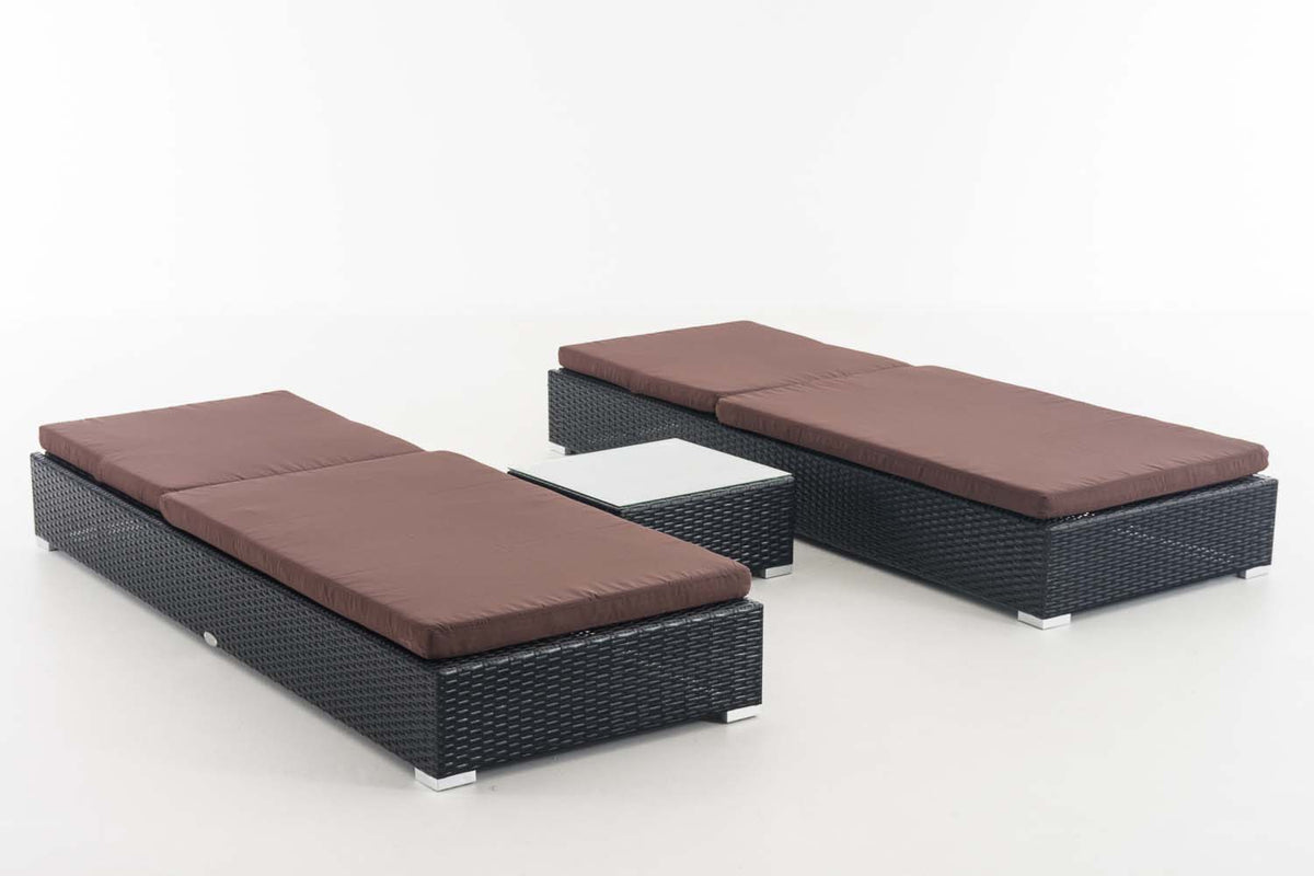 2x ligbed Nadi met tafel terrabruin (2)