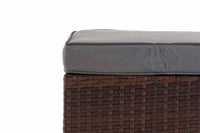 Hocker Vilato plat rotan, ijzergrijs (5)