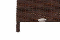 Hocker Vilato plat rotan, ijzergrijs (6)