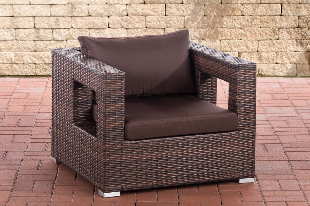 Polyrattan tuinstoel Honolulu terrabruin