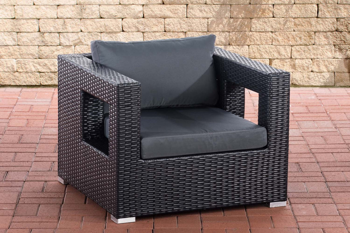 Polyrattan tuinstoel Honolulu ijzergrijs (6)